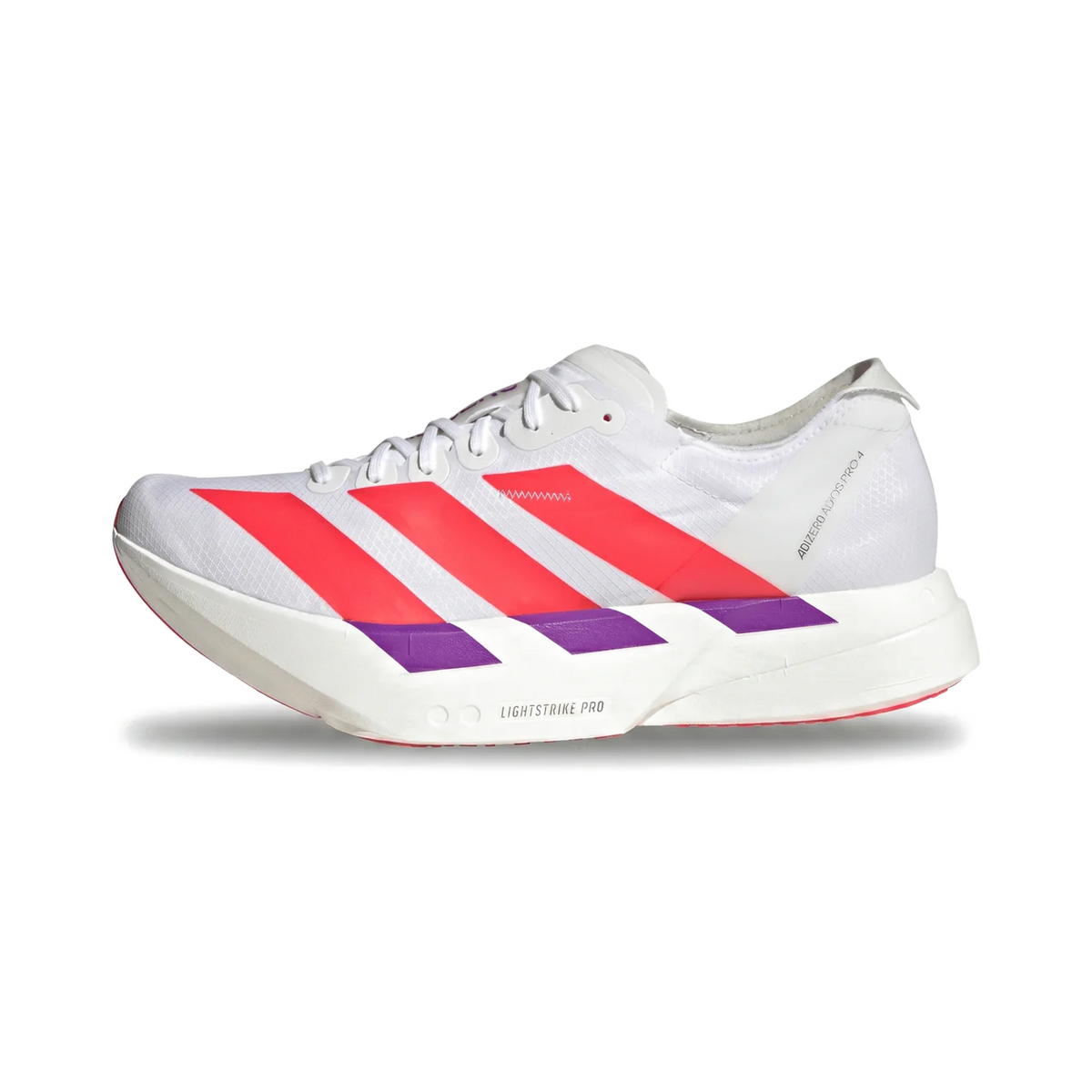 Adidas Adizero Adios Pro 4 "White / Fucid Red / Shock Purple" | KZ9020
