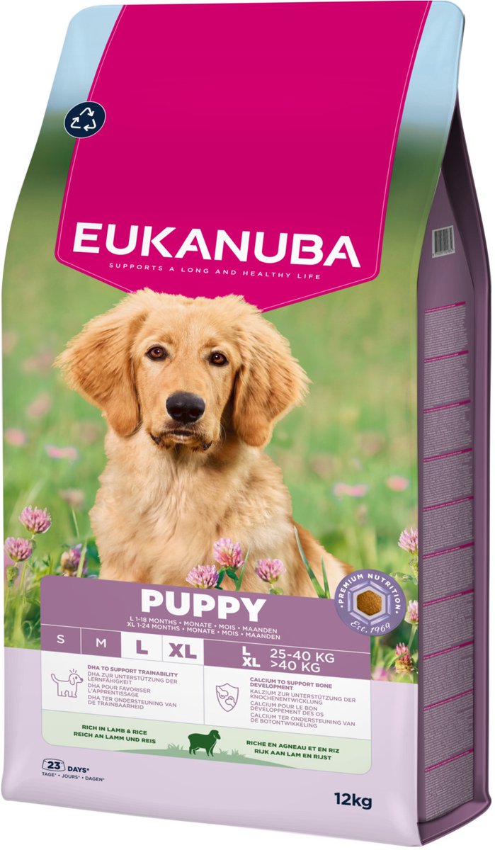 Eukanuba Hondenvoer Droog Life Care Dog Puppy & Junior Large lam en rijst 12 kg