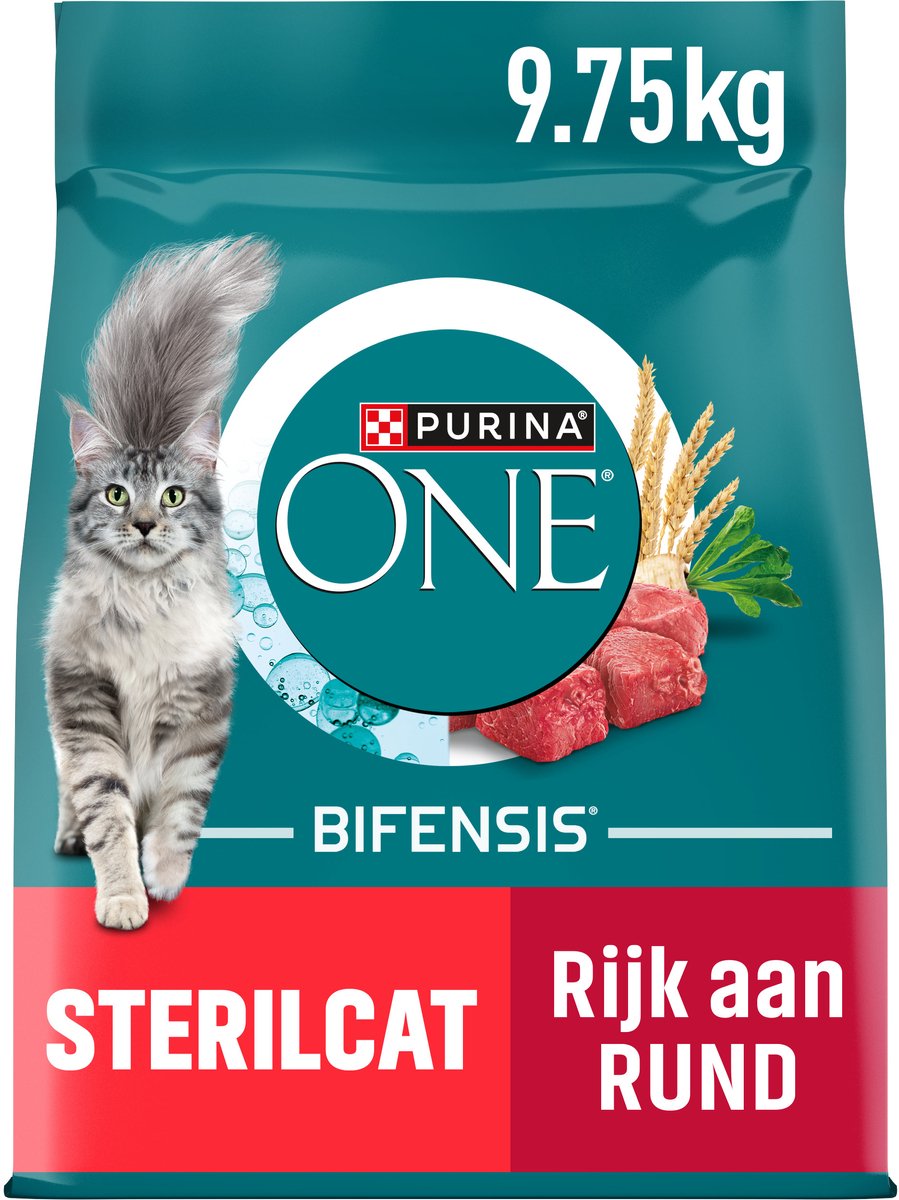 Purina ONE Sterilcat - Kattenvoer Droogvoer - Rund & Tarwe - 9,75 kg