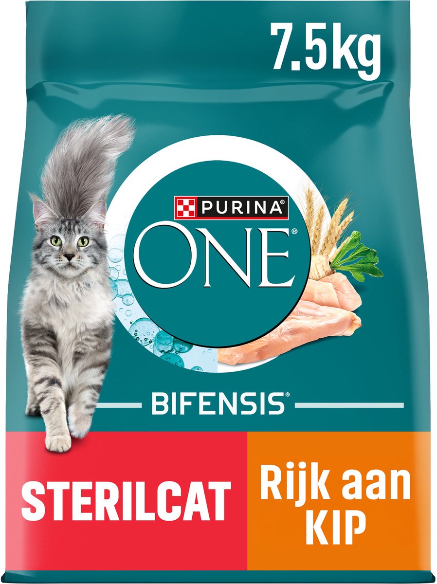 Purina ONE kattenvoer droog Sterilcat kip - tarwe 7,5 kg