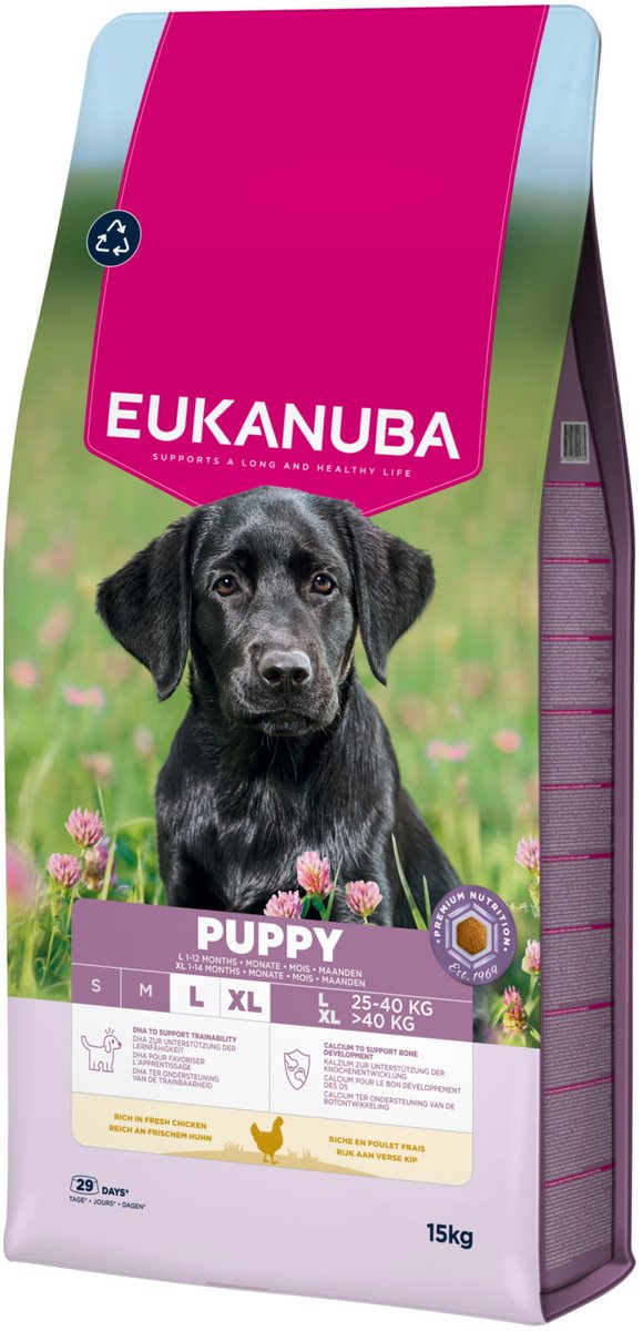 Eukanuba hondenvoer droog Life Care puppy voor grote rassen kip 15 kg