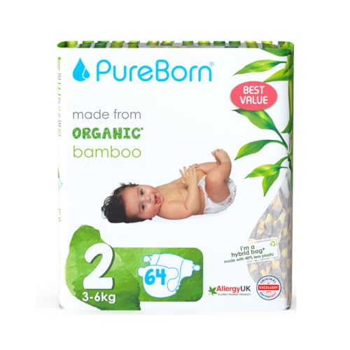 PureBorn luiers maat 2 - 64 stuks