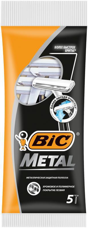 BIC Metal Single - 5 wegwerpmesjes