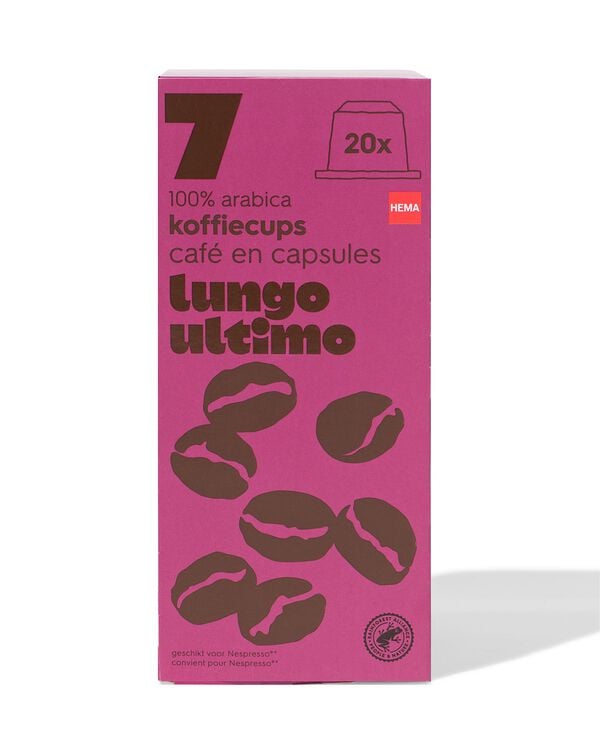 Hema Lungo Ultimo koffiecups - 20 stuks