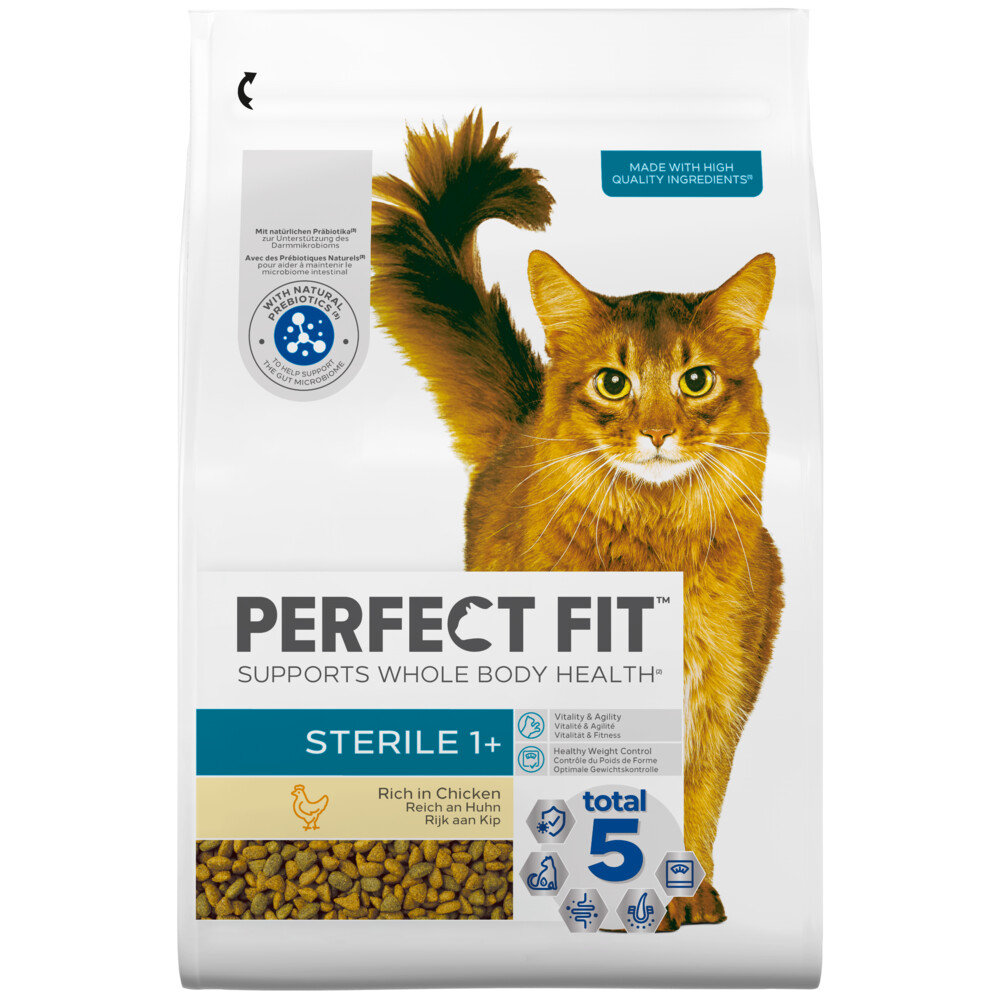 3x Perfect Fit droogvoer gesteriliseerd kip 2,8 kg