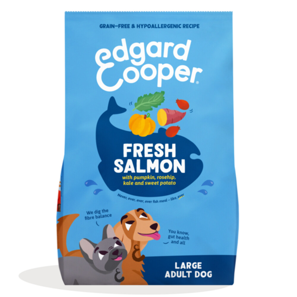 2x Edgard & Cooper droog hondenvoer Noorse zalm 12 kg