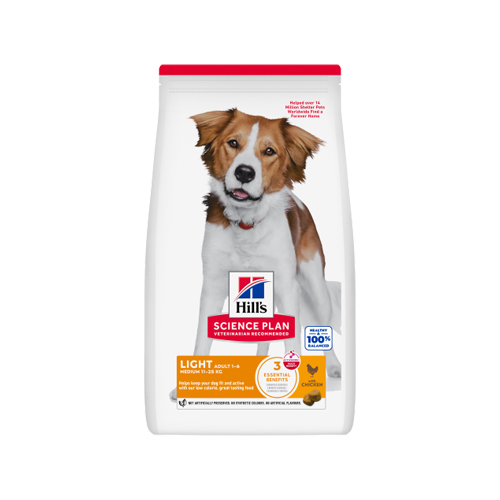 Hill's Science Plan - medium - volwassen - licht - kip - 14 kg