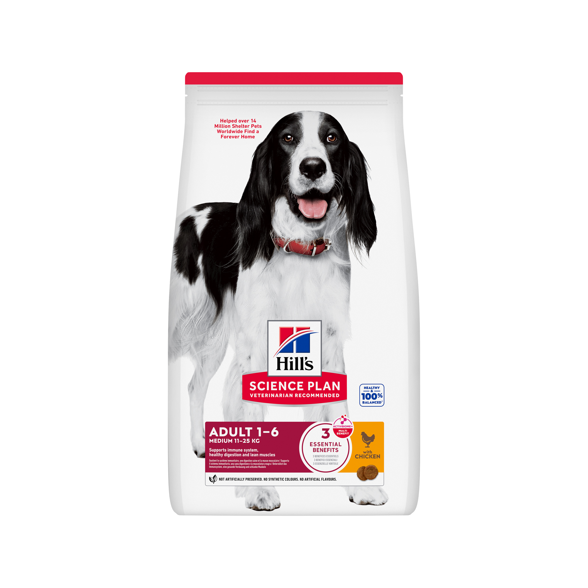Hill's Science Plan - Middelgroot - Volwassen - Kip - 14 kg