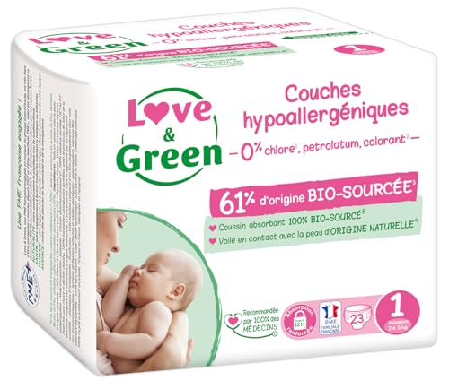 LOVE & GREEN luiers maat 1 - 23 stuks