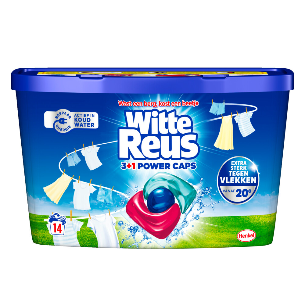 Witte Reus Power wascapsules - 14 wasbeurten