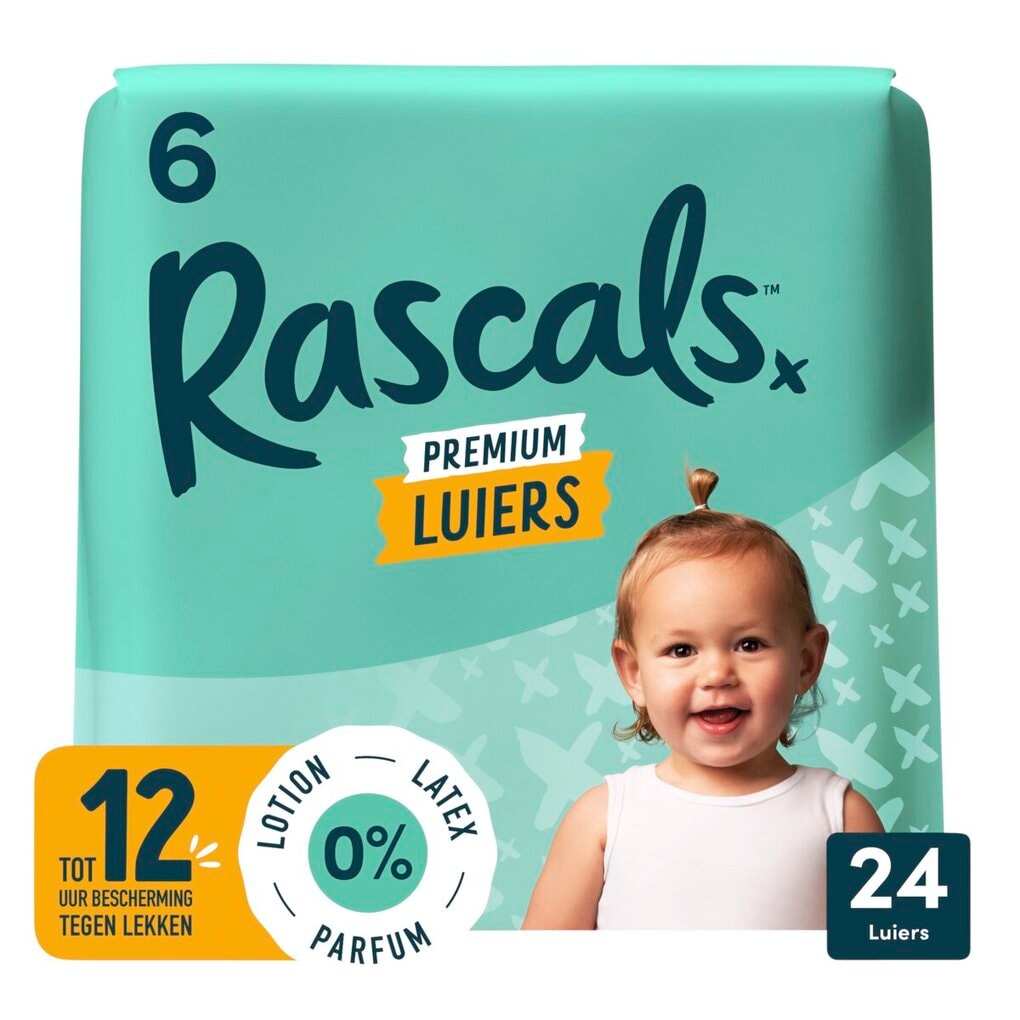 Rascal + Friends Premium luiers maat 6 - 24 stuks