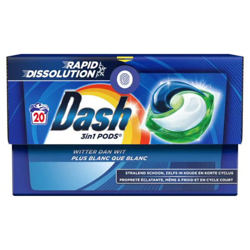 Dash Witter Dan Wit wascapsules - 80 wasbeurten