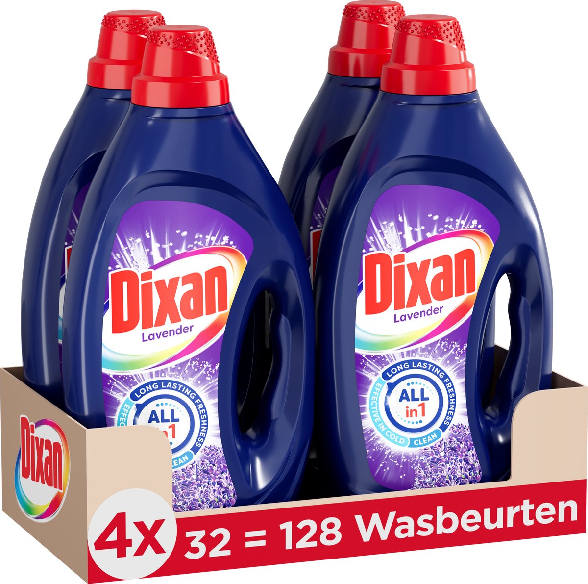 Dixan Gel Fresh Lavender vloeibaar wasmiddel - 128 wasbeurten