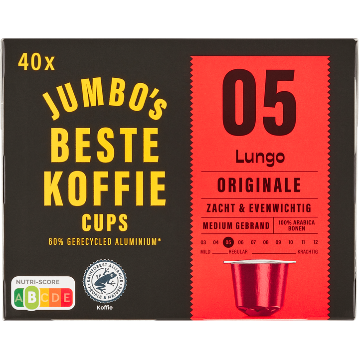 Jumbo Lungo Originale koffiecups - 40 stuks