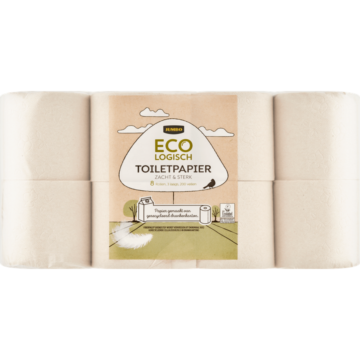 Jumbo Eco toiletpapier 3-laags - 8 rollen