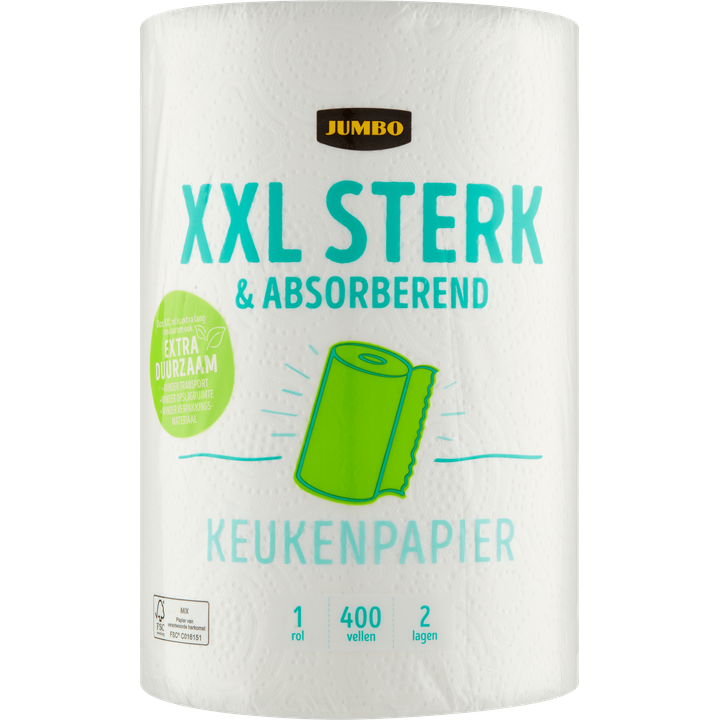 Jumbo XXL sterk & absorberend keukenpapier - 1 rol