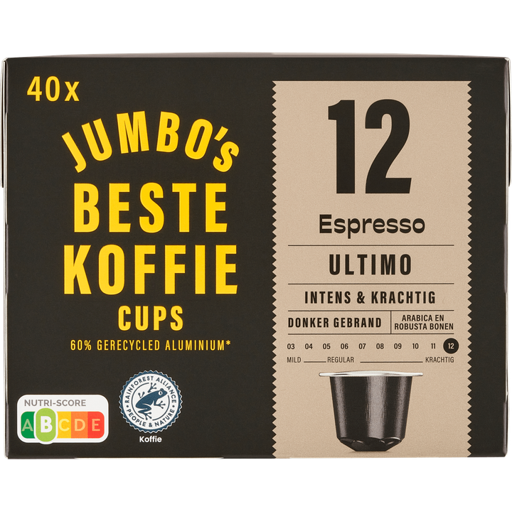 Jumbo Espresso Ultimo koffiecups - 40 stuks