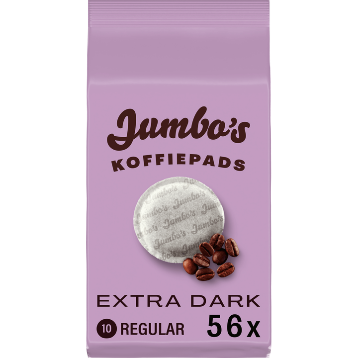 Jumbo Premium Extra Dark Espresso koffiepads - 56 stuks