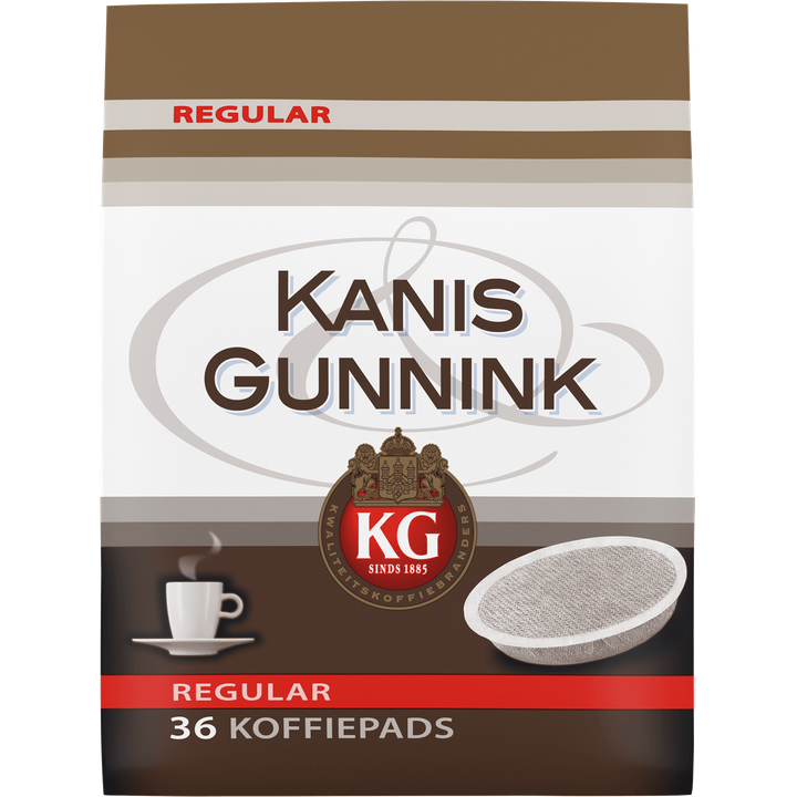 Kanis & Gunnink Regular koffiepads - 36 stuks