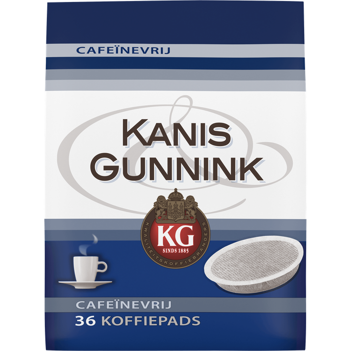 Kanis & Gunnink Cafeïnevrije koffiepads - 36 stuks