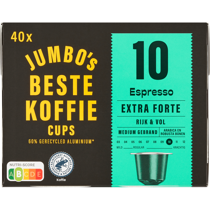Jumbo Espresso Extra Forte koffiecups - 40 stuks