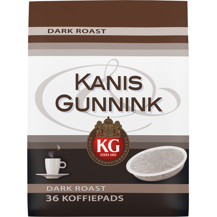 Kanis & Gunnink Dark Roast koffiepads - 36 stuks