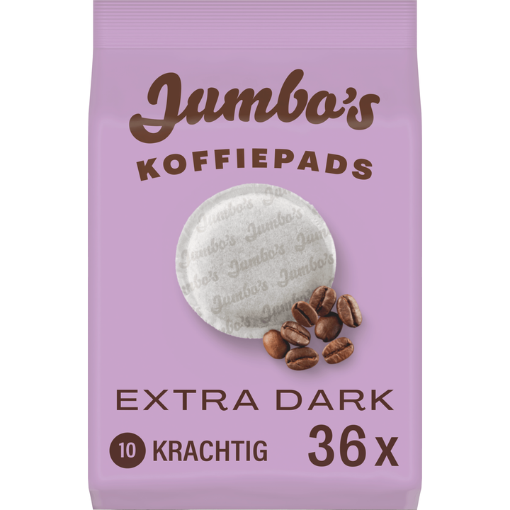 Jumbo Premium Extra Dark koffiepads - 36 stuks