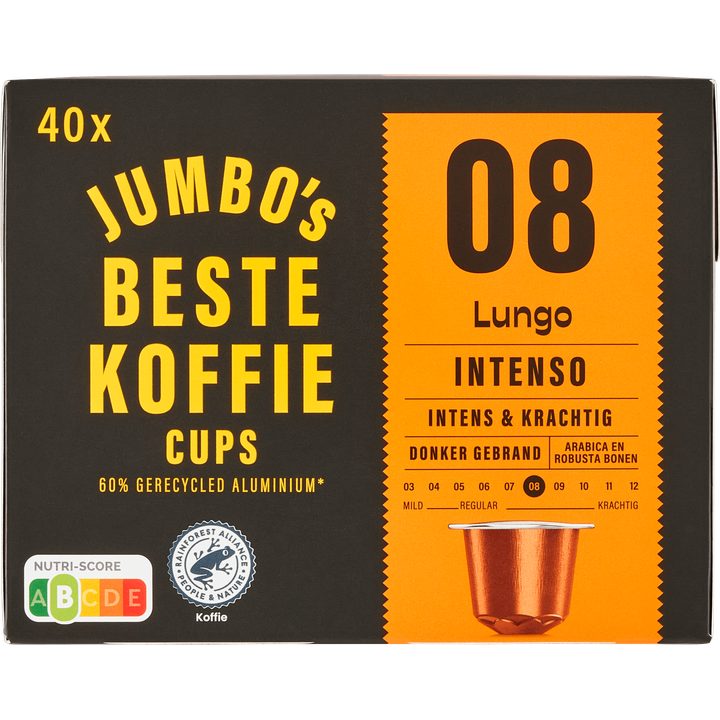 Jumbo Premium Lungo Intenso koffiecups - 40 stuks