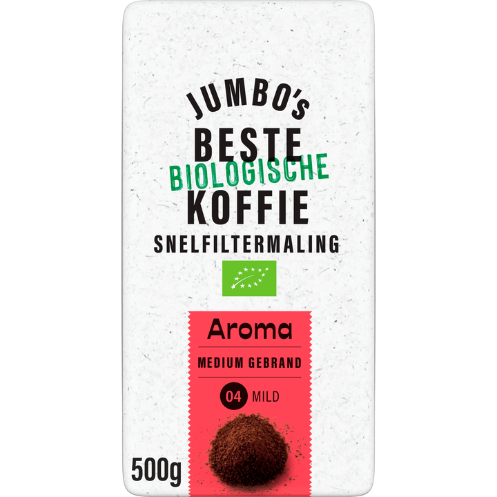 Jumbo Eco Snelfiltermaling Biologisch gemalen koffie - 500 gram