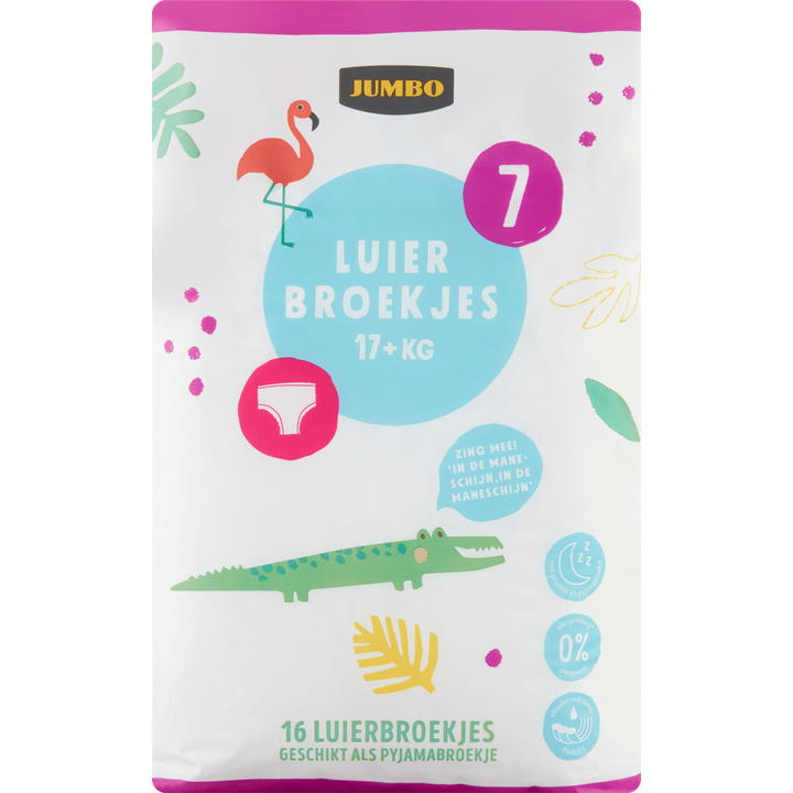 Jumbo Premium luierbroekjes maat 7 - 16 stuks