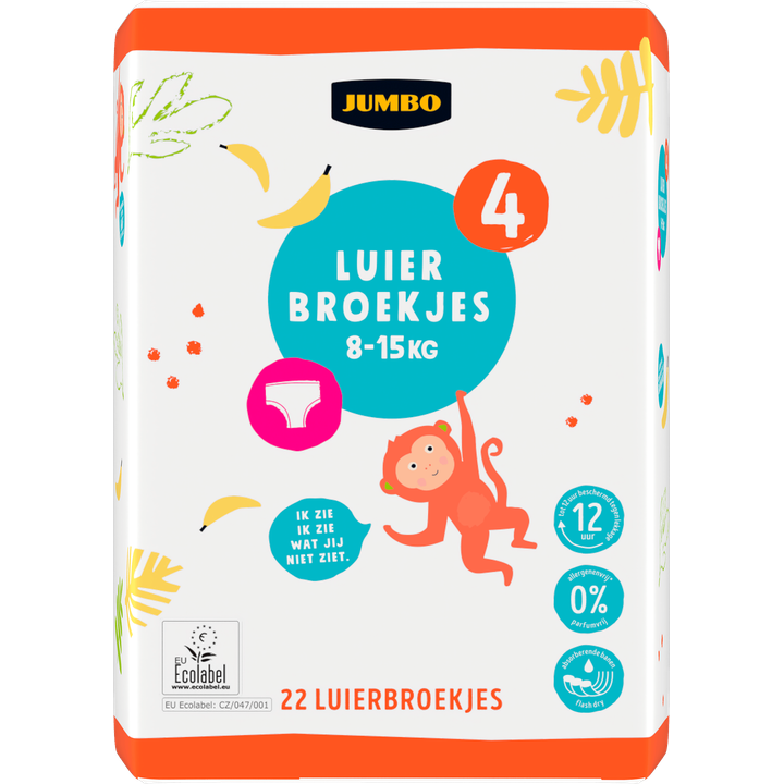 Jumbo Premium luierbroekjes maat 4 - 22 stuks