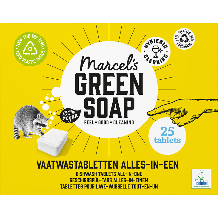 Marcel's Green Soap alles-in-één - 25 vaatwastabletten