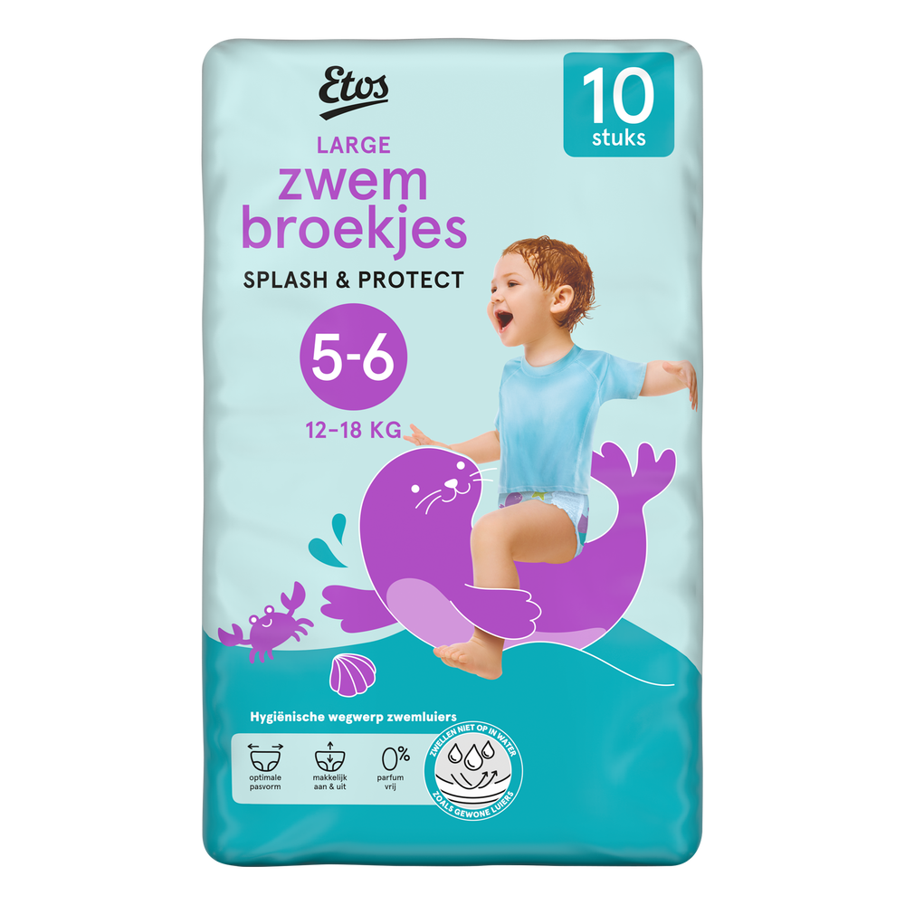 Etos Splash & Protect zwemluiers maat 5-6 - 10 stuks