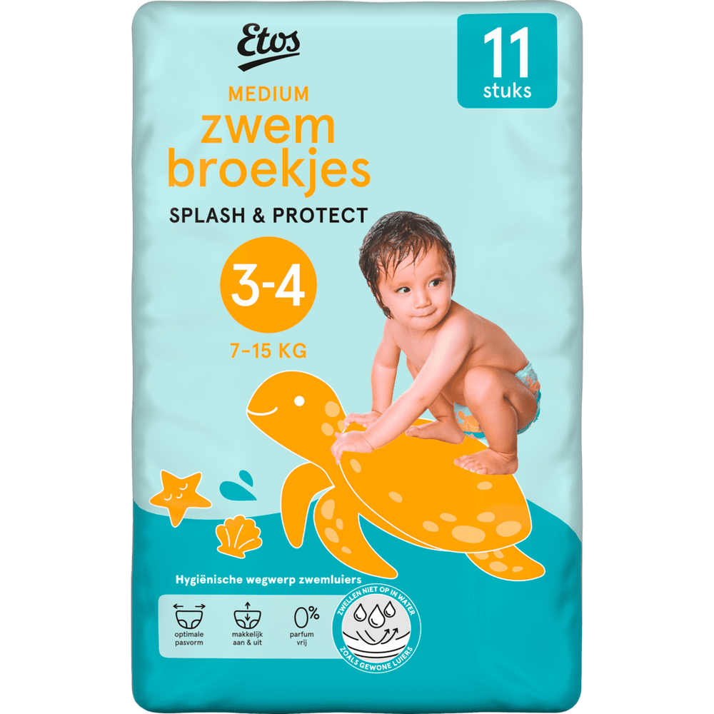 Etos Splash & Protect zwemluiers maat 3-4 - 11 stuks