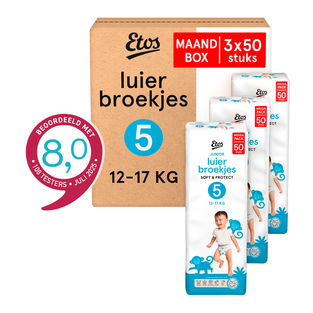 Etos luierbroekjes maat 5 - 150 stuks