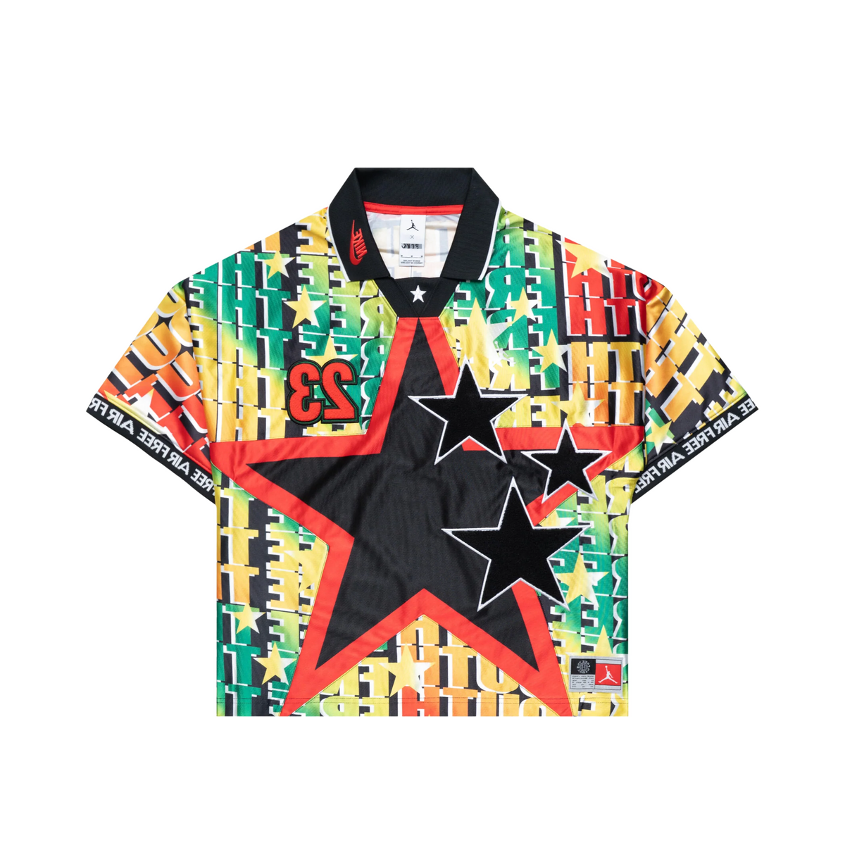 Air Jordan x FTY Football Jersey "White/Black" | IQ6237-100