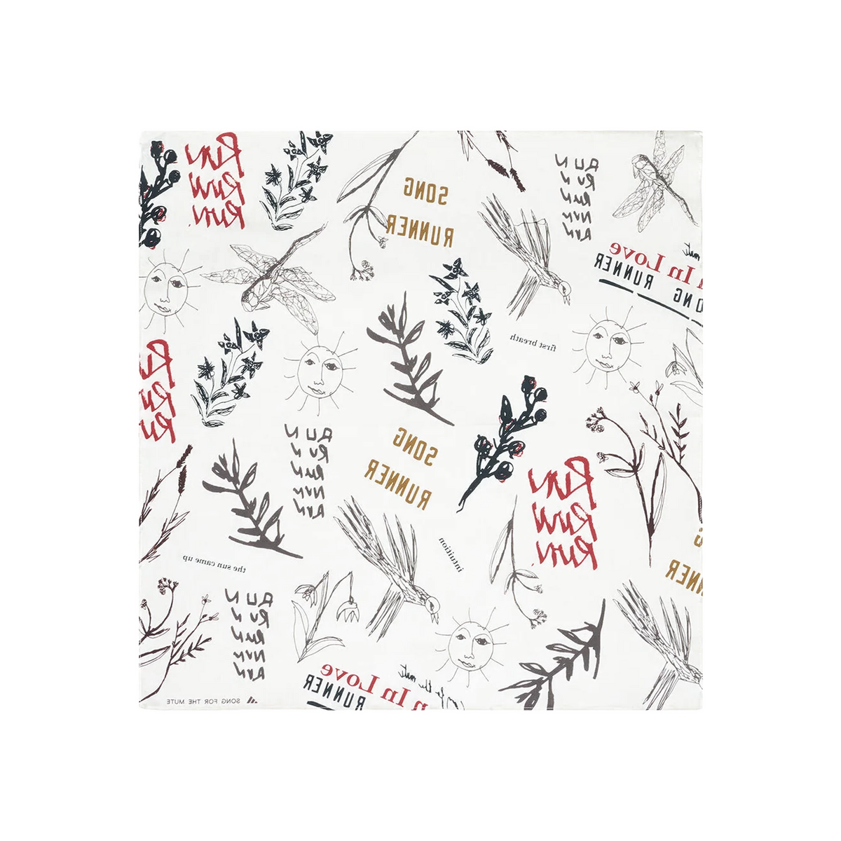 adidas Originals x Song for the Mute Bandana "Crew White/Mystery Red/Black" | KY2189