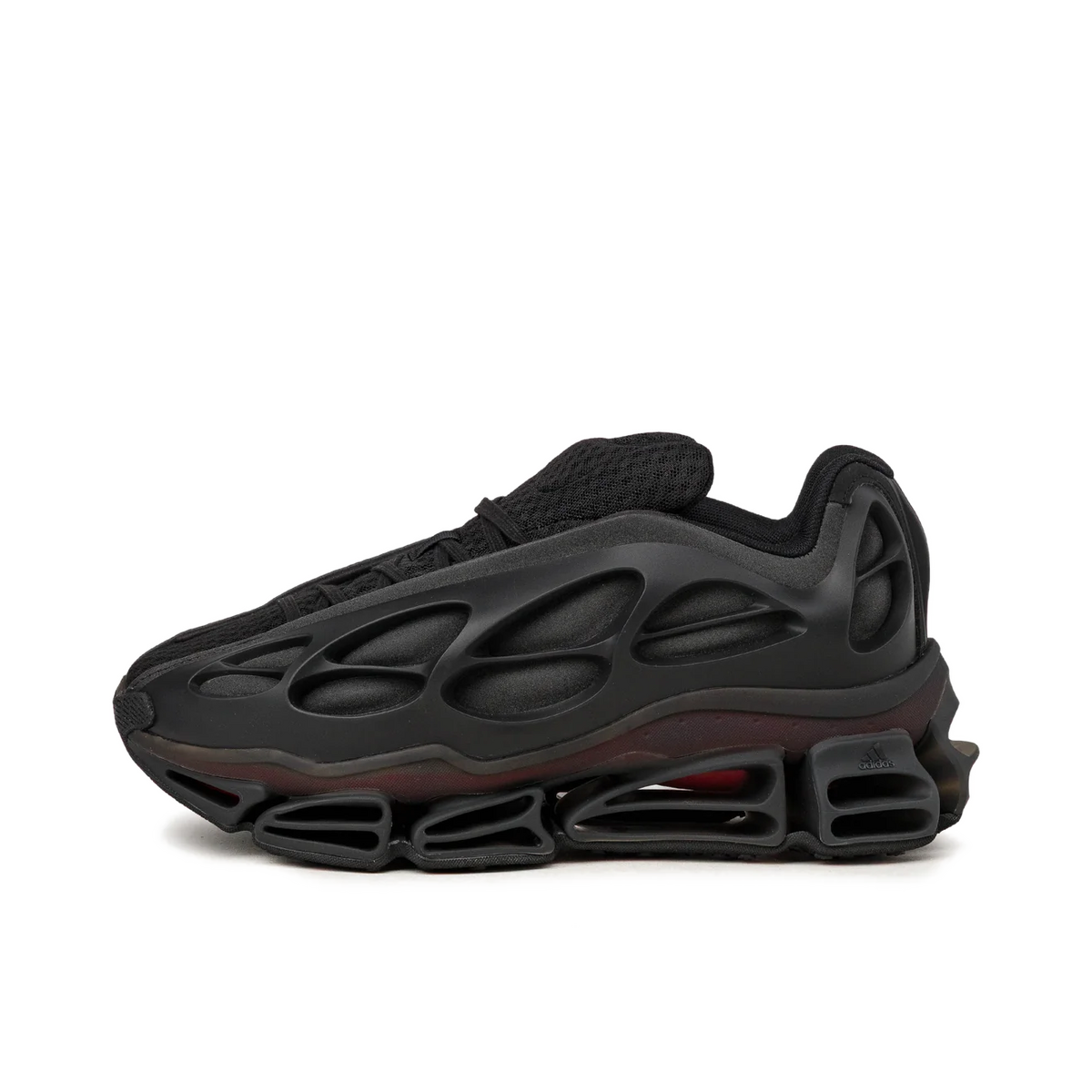 Adidas x Willy Chavarria Megaride Bones "Core Black / Better Scarlet" | KJ2033
