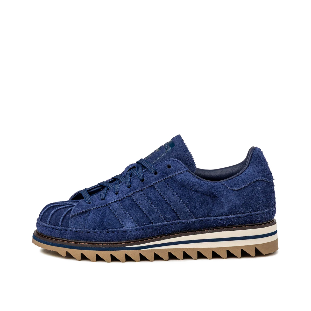 Adidas x CLOT by Edison Chen Superstar Sawtooth "Dark Blue / Cardboard / Tech Indigo" | KJ0283