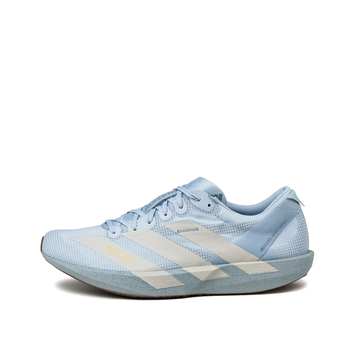 Adidas x Satisfy Adizero Adios W "Wonder Blue / Pearl Metallic / Wonder Blue" | KH6678