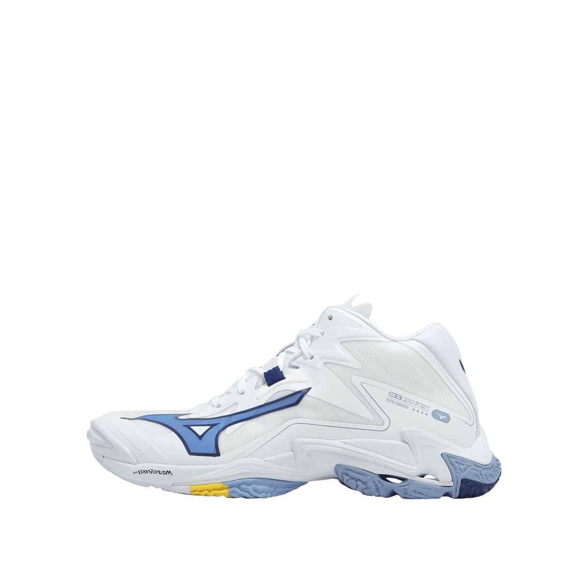 Mizuno Wave Lightning Z8 MID "White/Bellwether Blue/Bel Air Blue" | V1GA240597