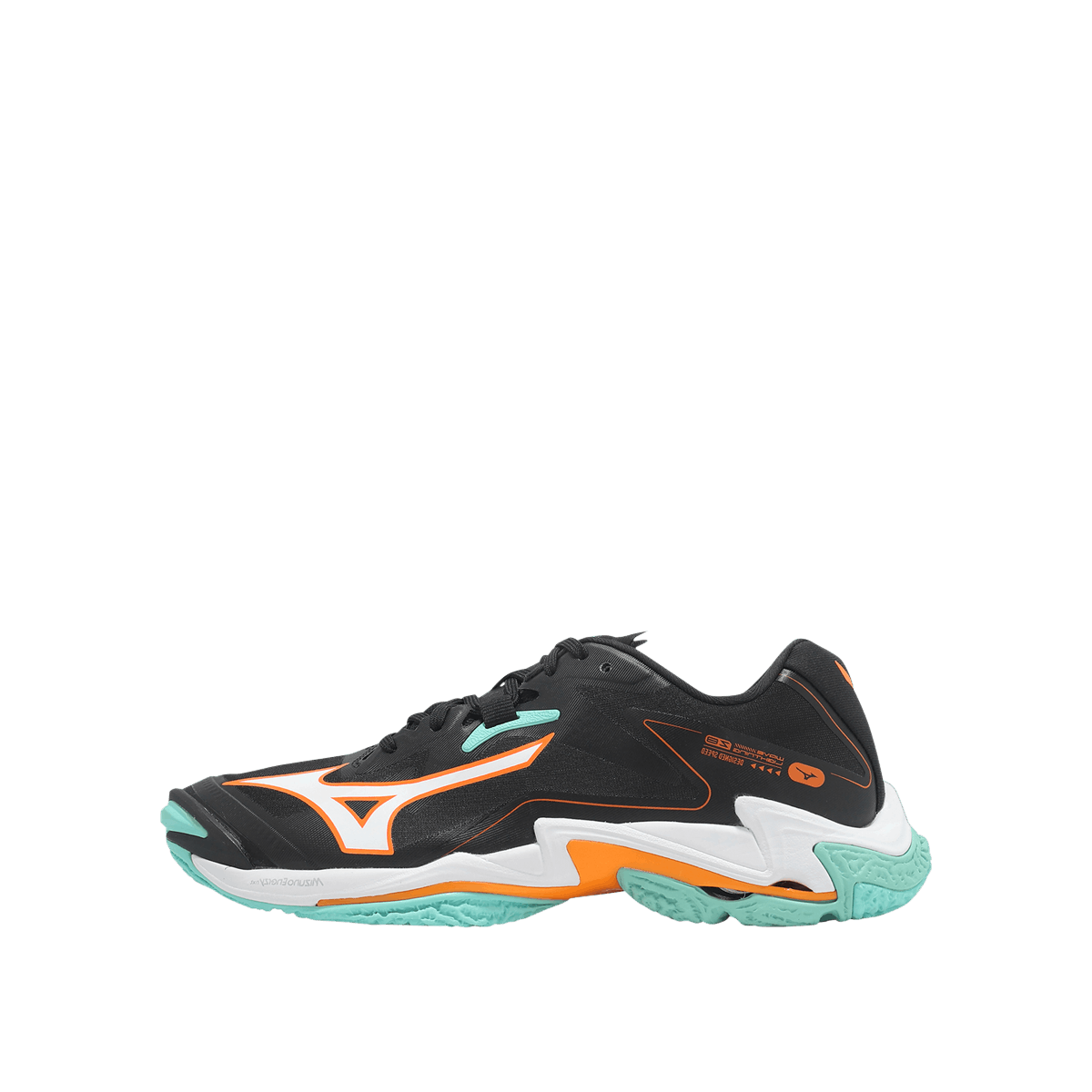 Mizuno WAVE LIGHTNING Z8 "Black/Tangelo/Ice Green" | V1GA240007