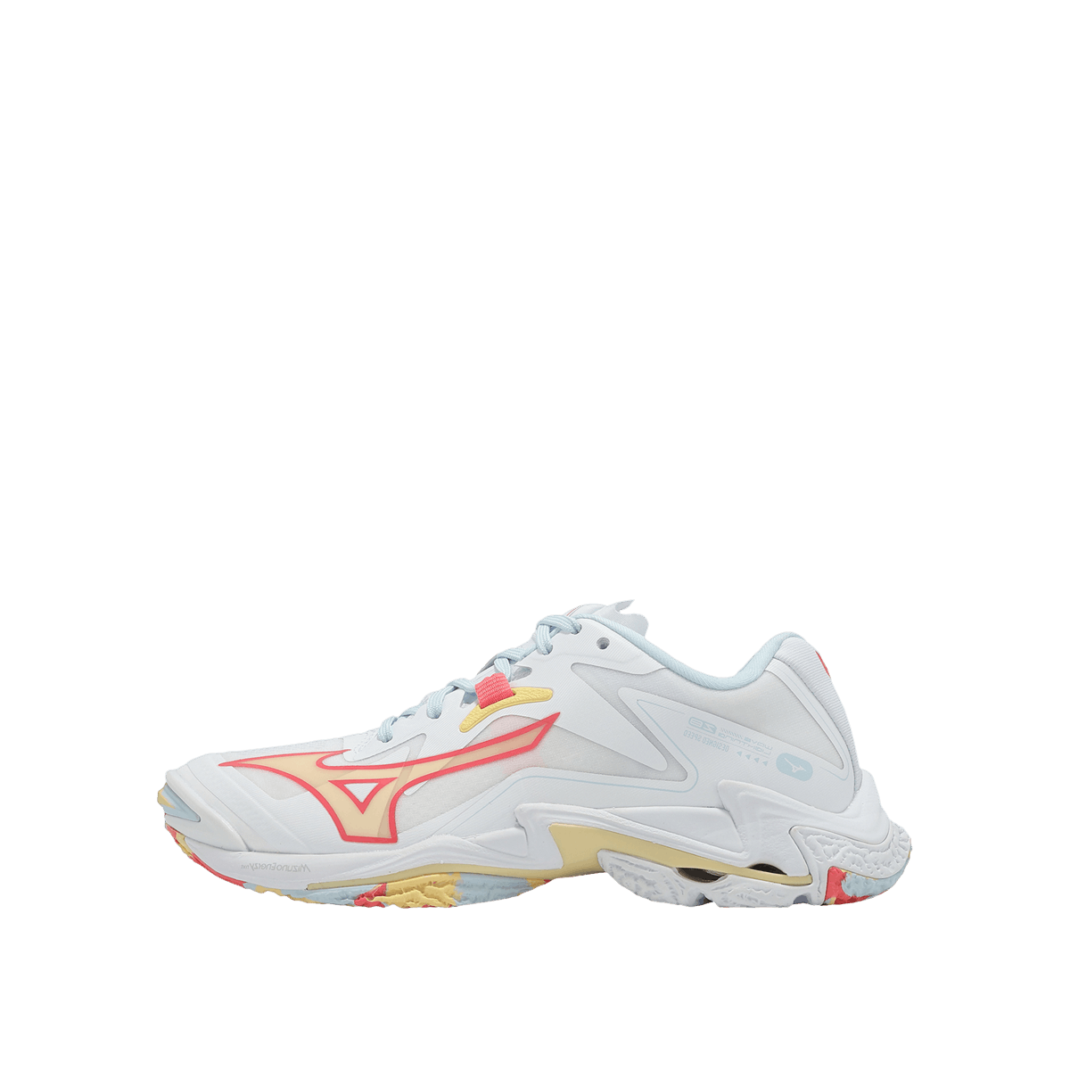 Mizuno Wave Lightning Z8 "White/Calypso Coral/Pale Banana" | V1GC240030