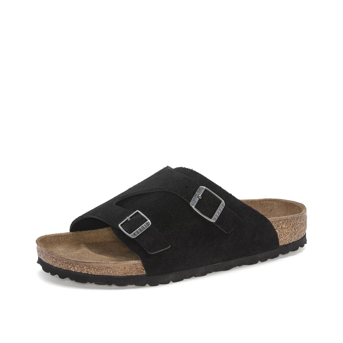 Birkenstock Zürich Suede Leather Narrow Fit "Black" | 1025060