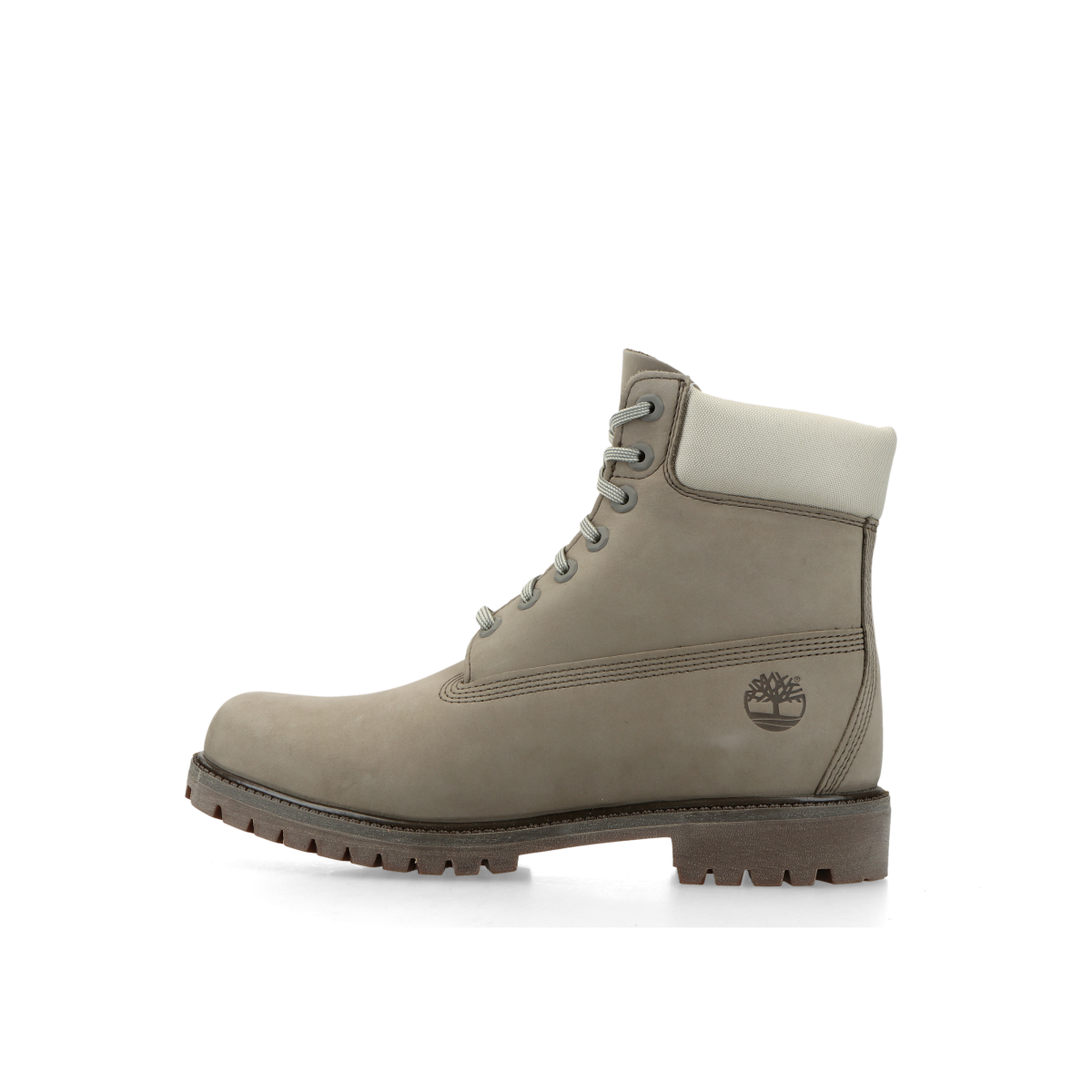 Timberland Premium 6" Lace-Up Waterproof "Medium Grey/Nubuck/Light Green" | TB0A2P6WA4E1