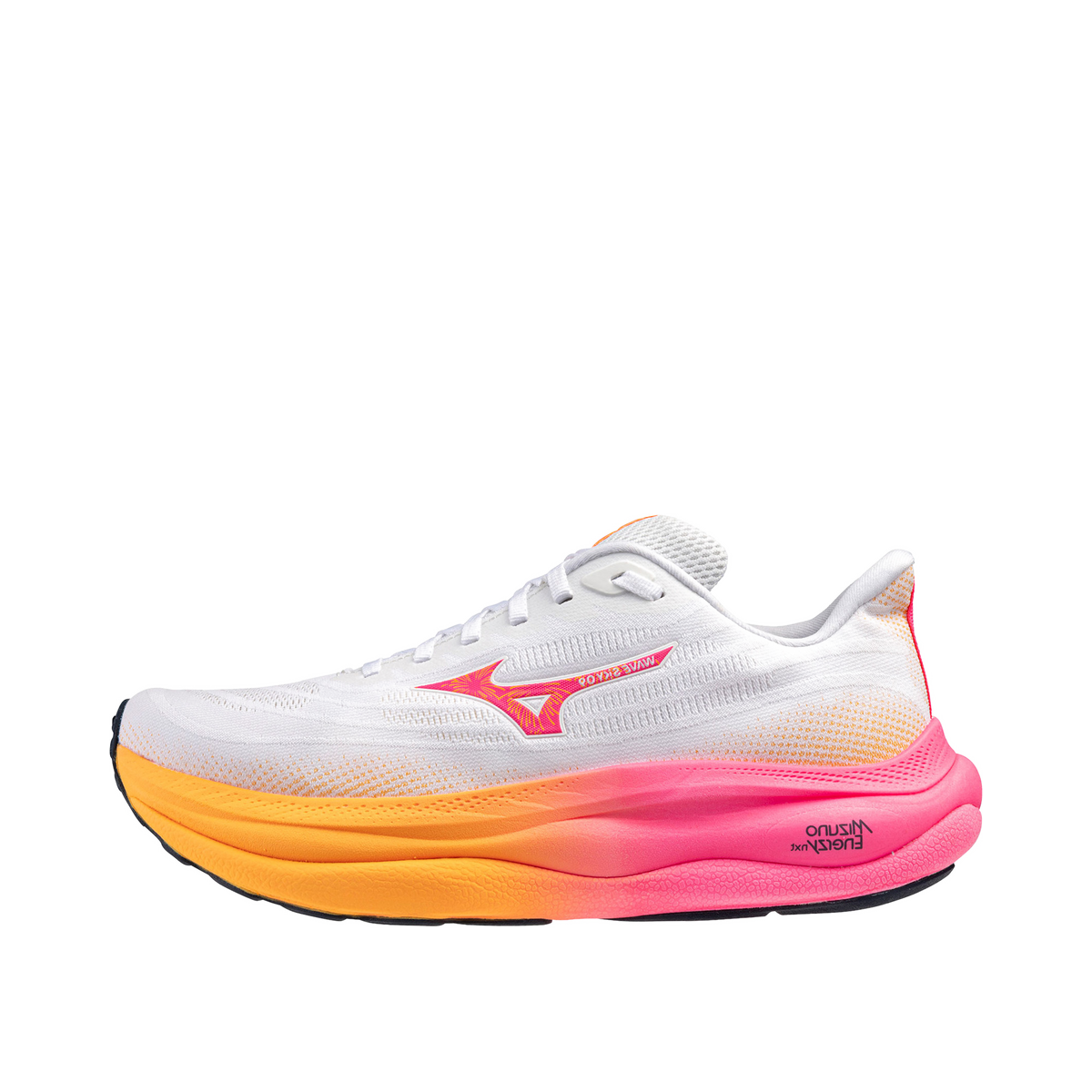 Mizuno Wave Sky 9 "White/Tang Orange/Pink Tetra" | J1GD255401