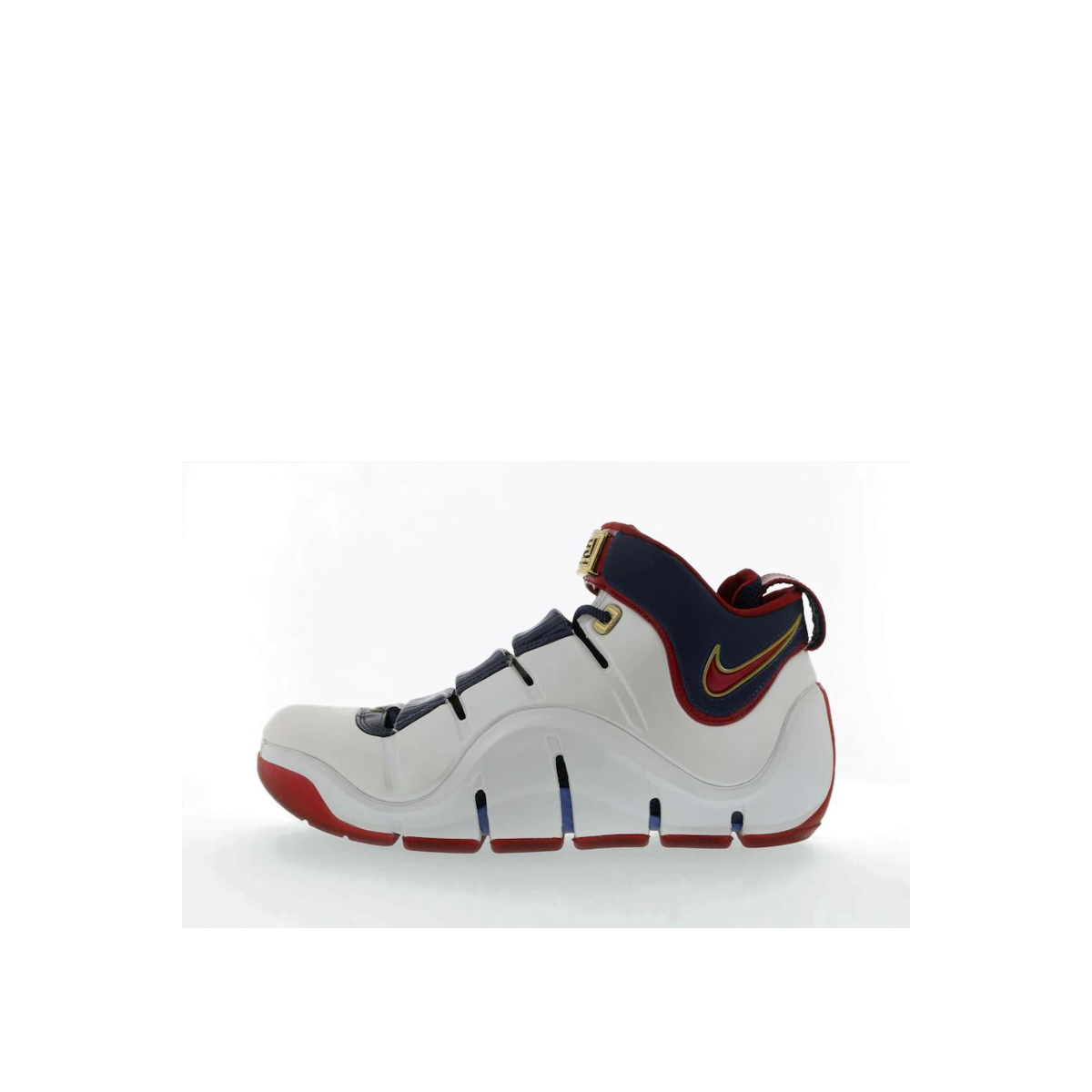 Nike LeBron 4 "White/Varsity Crimson-Midnight Navy-Metallic Gold" | 314647-161