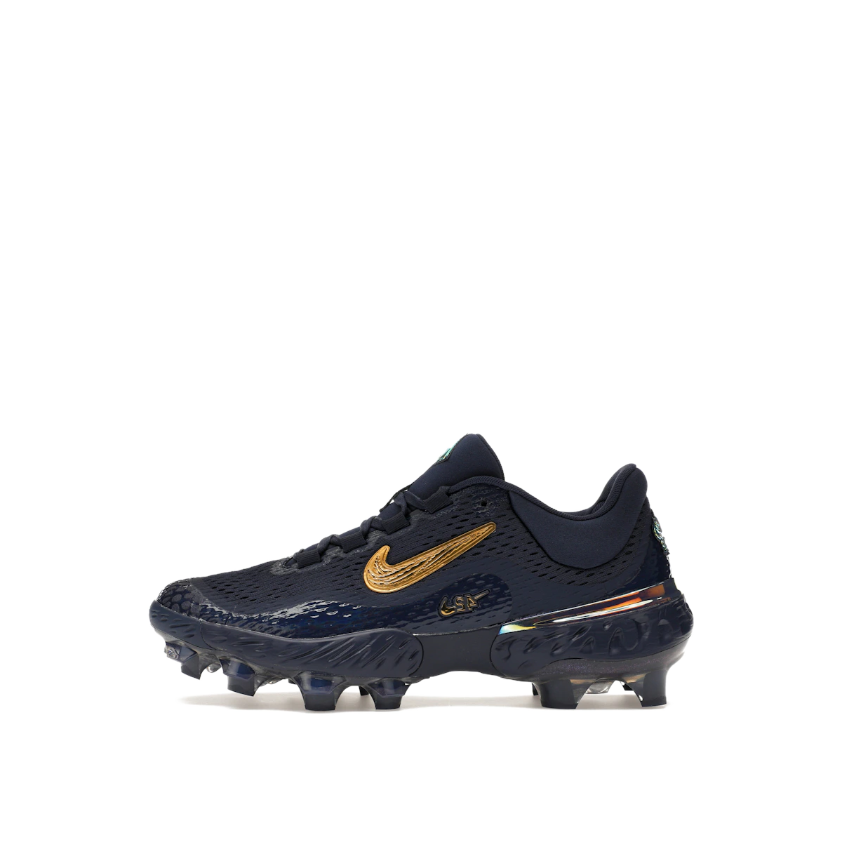 Nike Alpha Huarache Elite 4 Low "Midnight Navy/Metallic Gold-Midnight Navy" | FZ1362-400