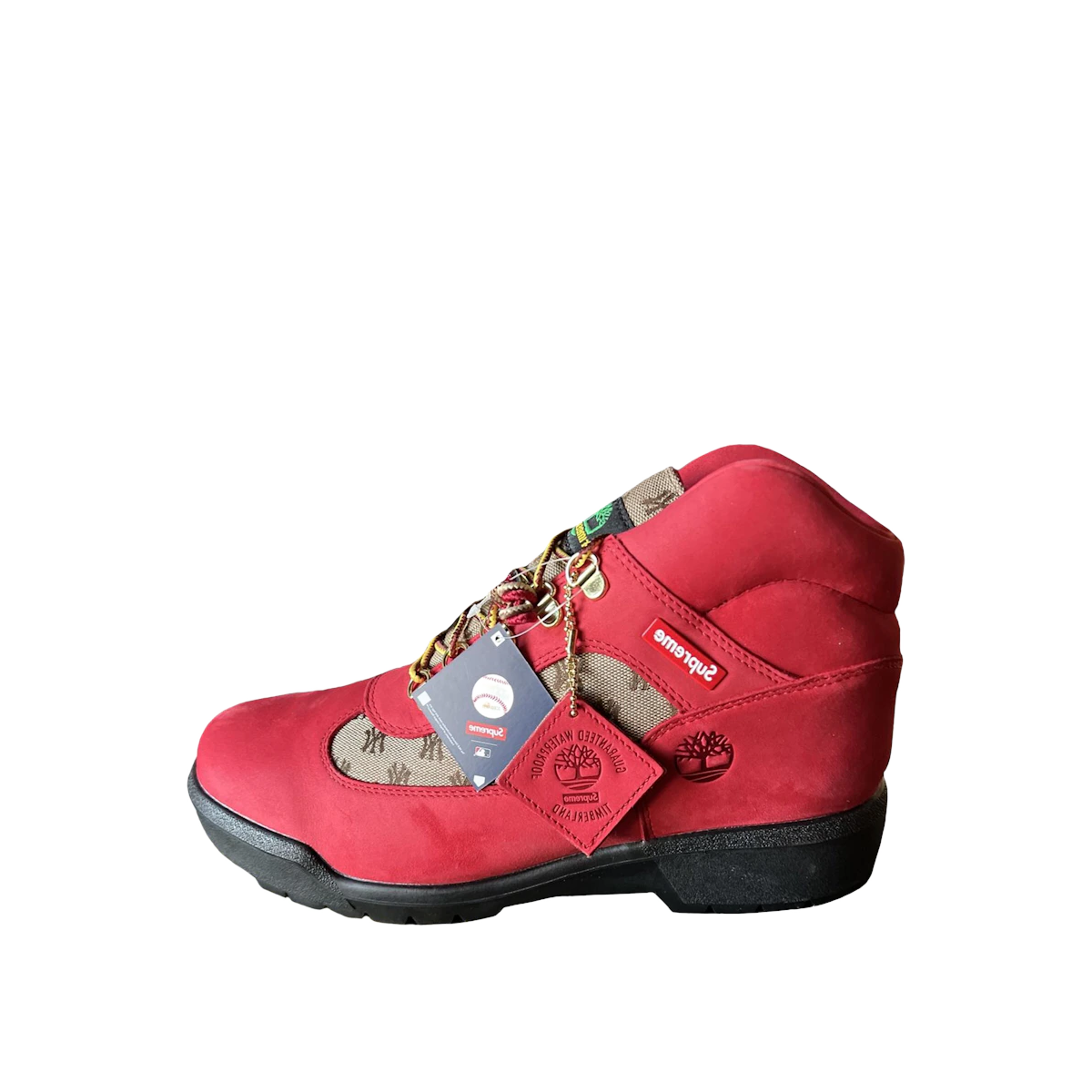Timberland Field Supreme New York Yankees "Red/Wheat" | TB0A5T2FP92
