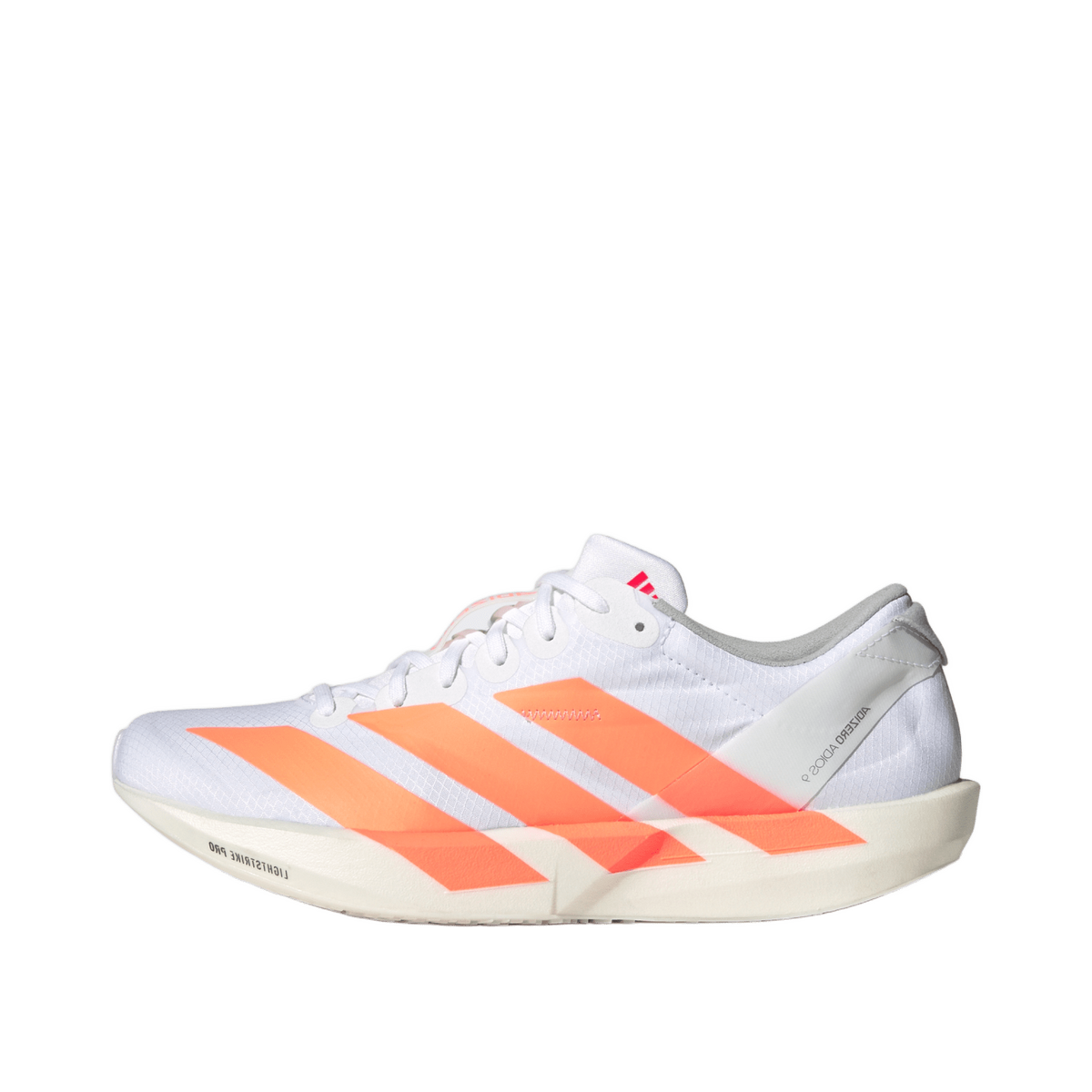 Adidas Adizero Adios 9 "Cloud White / Beam Orange / Lucid Red" | JQ0779
